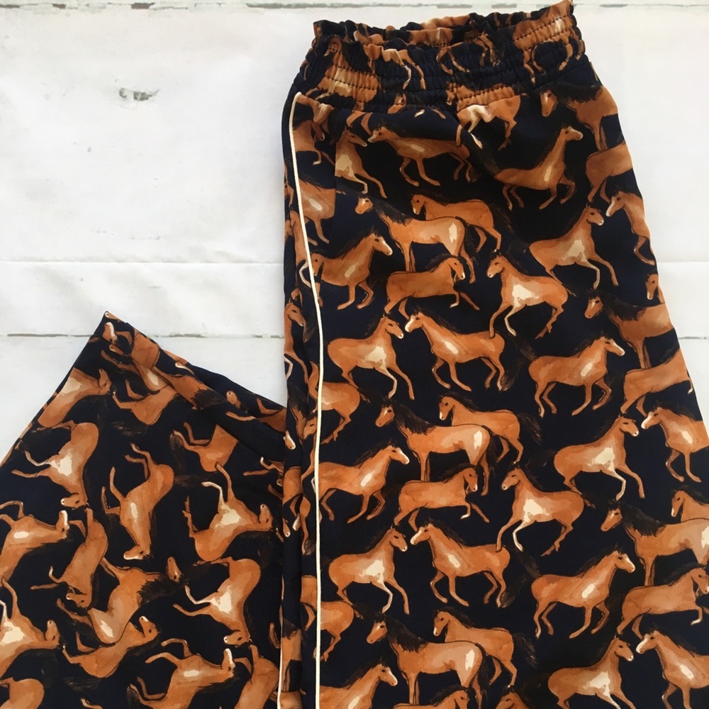 Asos Monki Graphic Horse Wide Leg Pant - Picture 2 of 12